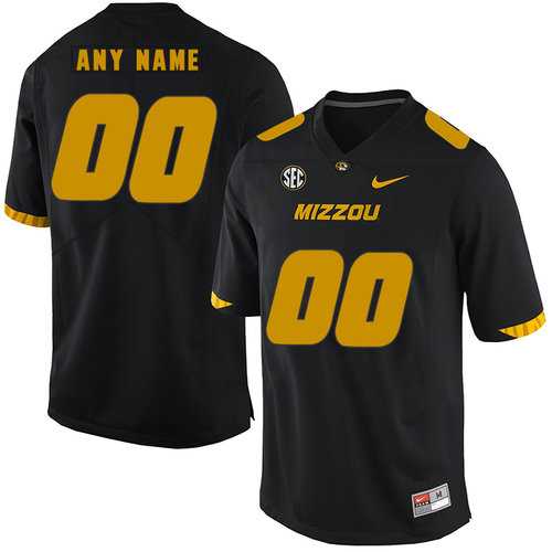Men%27s Missouri Tigers Customized Black Nike College Football Jersey